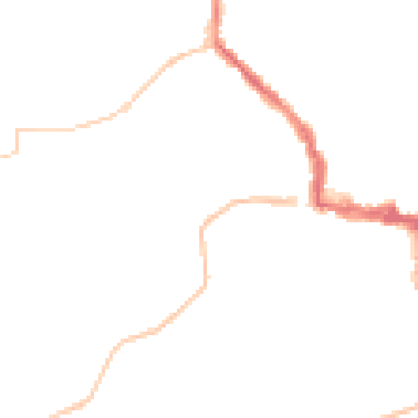 Night-time road noise heatmap for NE61 1QN