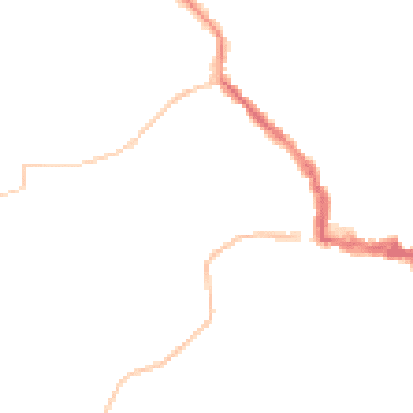 Night-time road noise heatmap for NE61 1QP