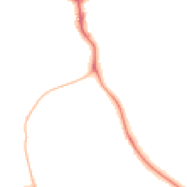 Night-time road noise heatmap for NE61 2SR