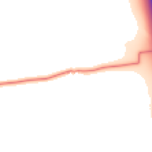 Daytime road noise heatmap for NE61 6DN
