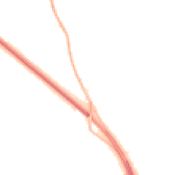 Night-time road noise heatmap for NE61 6DQ