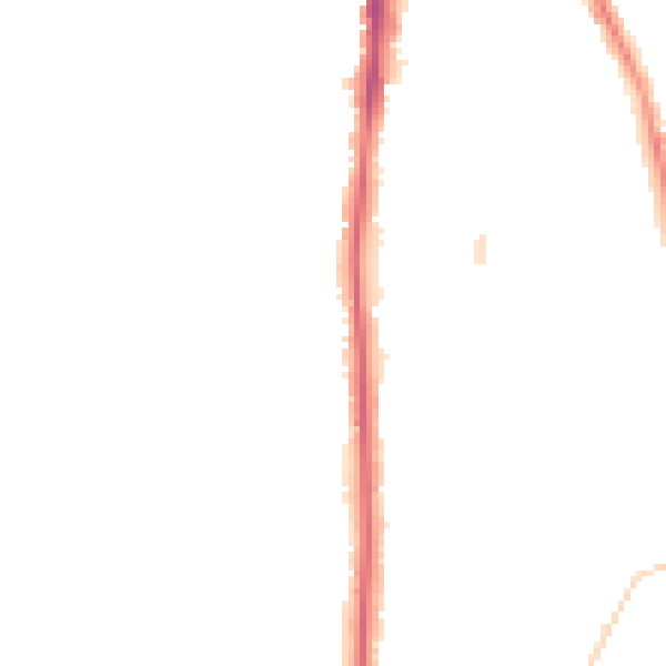 Night-time road noise heatmap for NE9 5AE