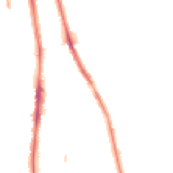 Night-time road noise heatmap for NE9 5EL