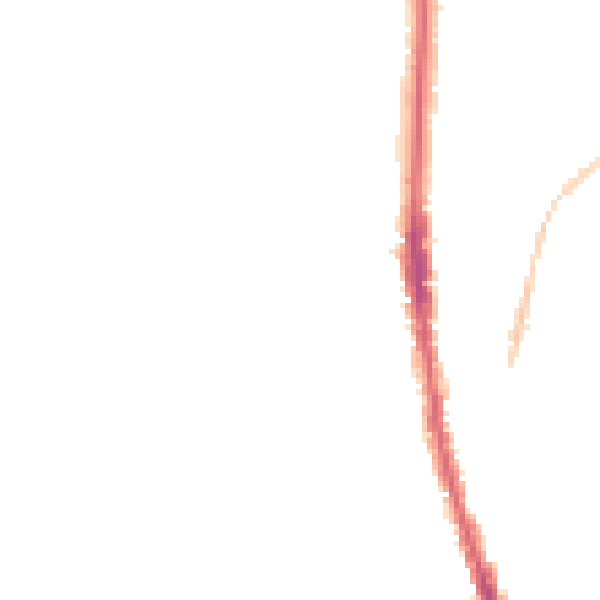 Night-time road noise heatmap for NE9 6DE