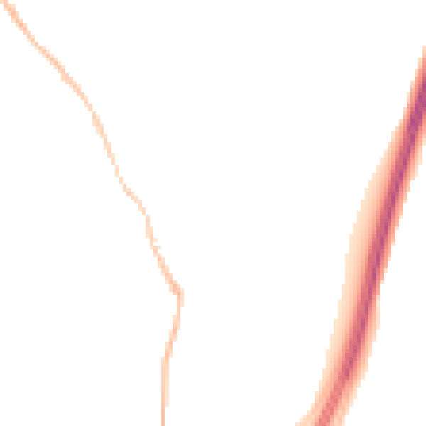 Night-time road noise heatmap for NE9 7PD