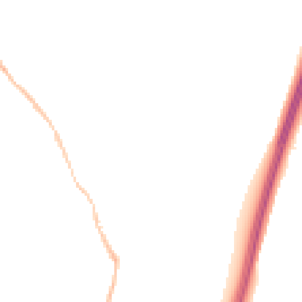 Night-time road noise heatmap for NE9 7PF
