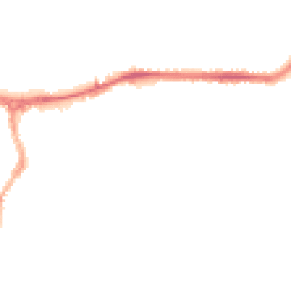 Night-time road noise heatmap for NG10 2AP