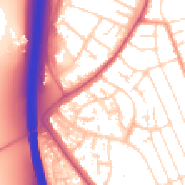 Daytime road noise heatmap for NG10 4DP