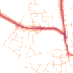 Daytime road noise heatmap for NG11 6DJ
