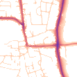 Daytime road noise heatmap for NG11 6LE