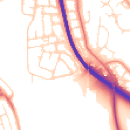 Daytime road noise heatmap for NG11 7DZ