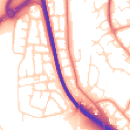 Daytime road noise heatmap for NG11 7FZ