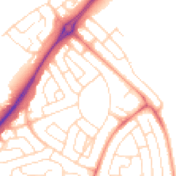 Daytime road noise heatmap for NG11 8GN