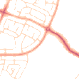 Daytime road noise heatmap for NG11 9AB