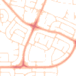Daytime road noise heatmap for NG11 9BW