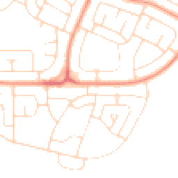 Daytime road noise heatmap for NG11 9EX