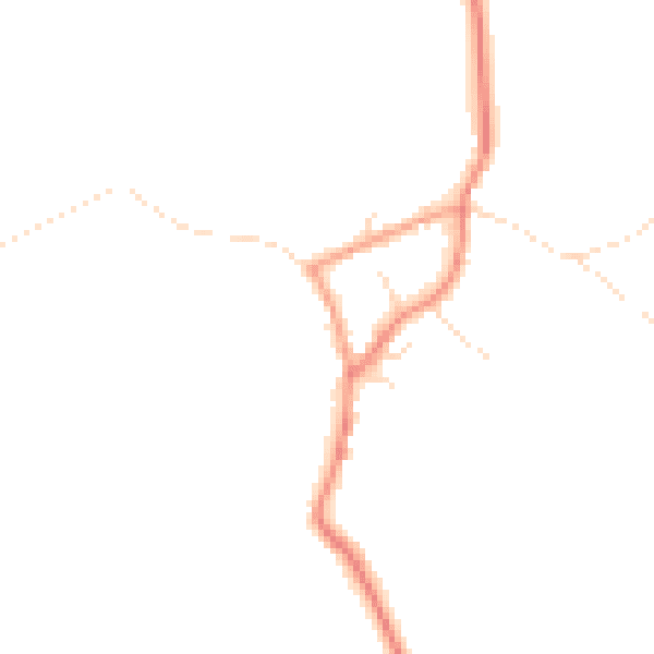 Daytime road noise heatmap for NG12 1EJ