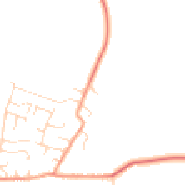 Daytime road noise heatmap for NG12 3GX