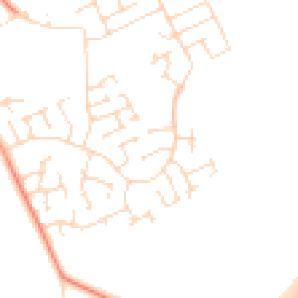 Daytime road noise heatmap for NG12 3NJ