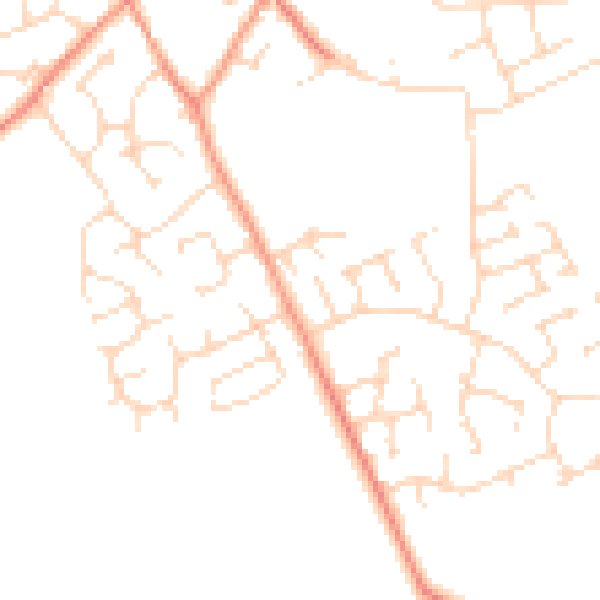 Daytime road noise heatmap for NG12 3PA