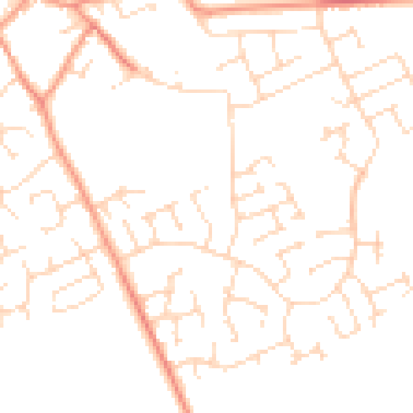 Daytime road noise heatmap for NG12 3PF