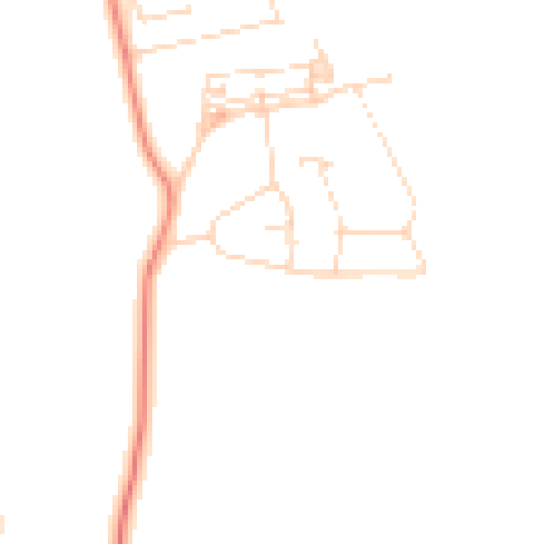 Daytime road noise heatmap for NG15 0BG