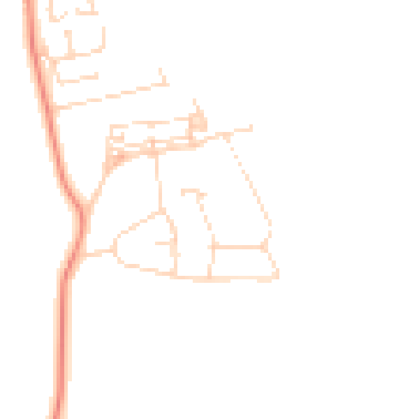 Daytime road noise heatmap for NG15 0BH
