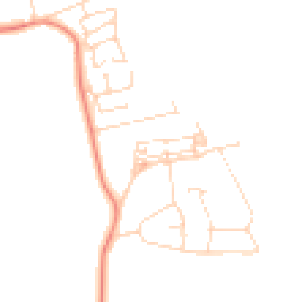 Daytime road noise heatmap for NG15 0BW