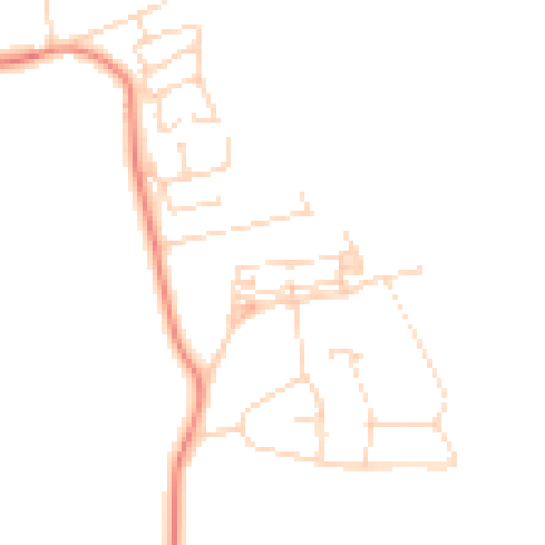 Daytime road noise heatmap for NG15 0BX
