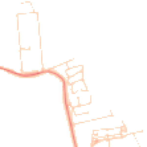 Daytime road noise heatmap for NG15 0DA