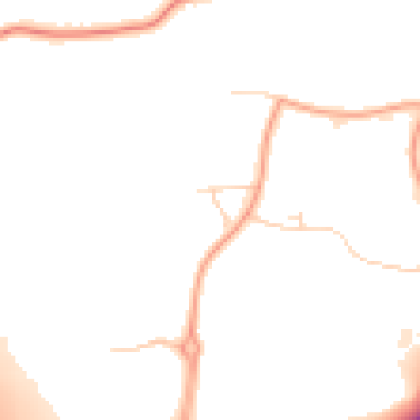Daytime road noise heatmap for NG15 0DP
