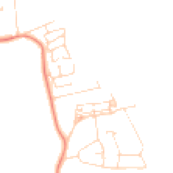 Daytime road noise heatmap for NG15 0DQ