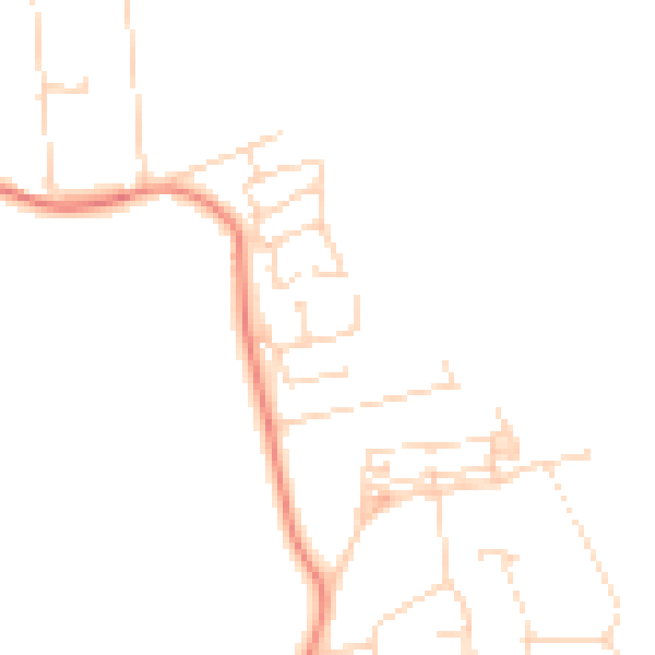 Daytime road noise heatmap for NG15 0EH