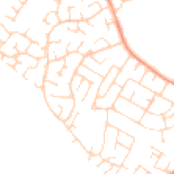 Daytime road noise heatmap for NG15 6RA