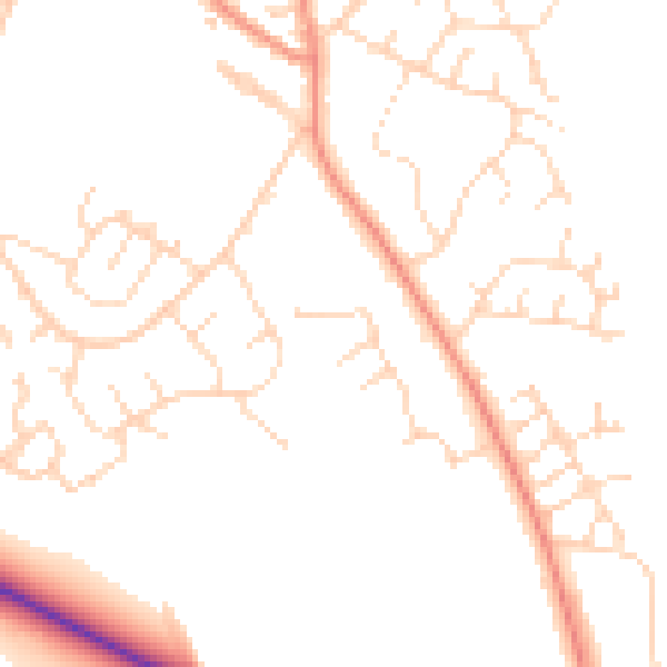 Daytime road noise heatmap for NG15 7UZ