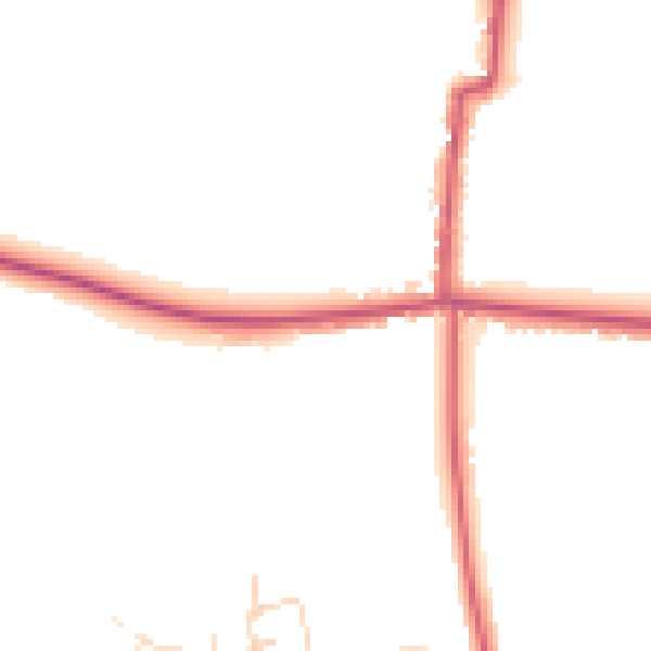 Daytime road noise heatmap for NG15 8FB