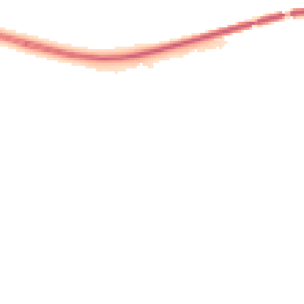 Night-time road noise heatmap for NG16 4GH