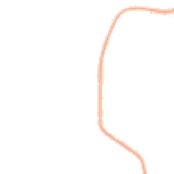 Night-time road noise heatmap for NG16 5AT
