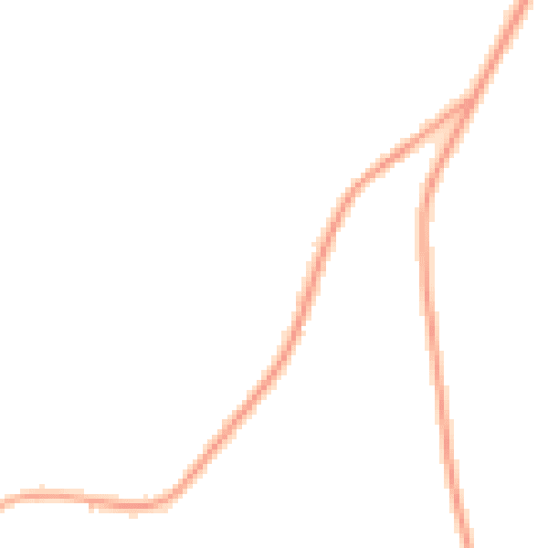 Night-time road noise heatmap for NG16 5DW