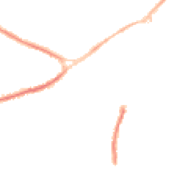Night-time road noise heatmap for NG17 1DR