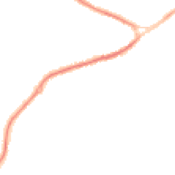 Night-time road noise heatmap for NG17 1LH