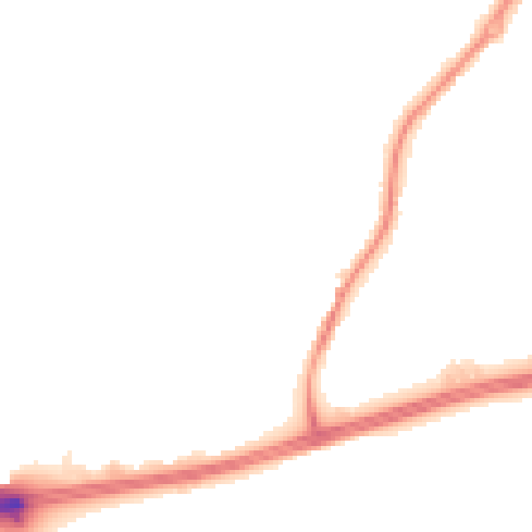 Night-time road noise heatmap for NG17 1LZ