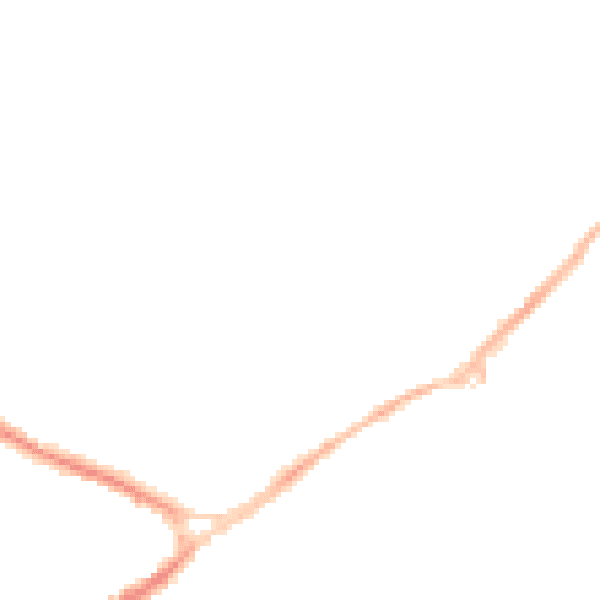 Night-time road noise heatmap for NG17 2DE