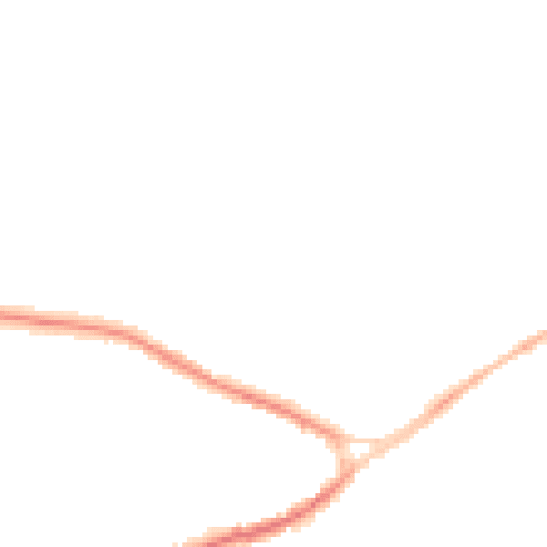 Night-time road noise heatmap for NG17 2EQ