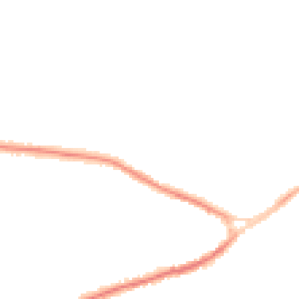 Night-time road noise heatmap for NG17 2EW