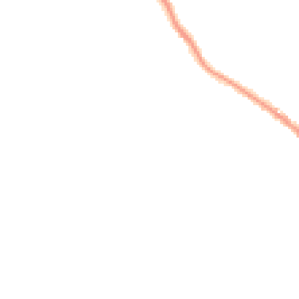 Night-time road noise heatmap for NG17 2FW