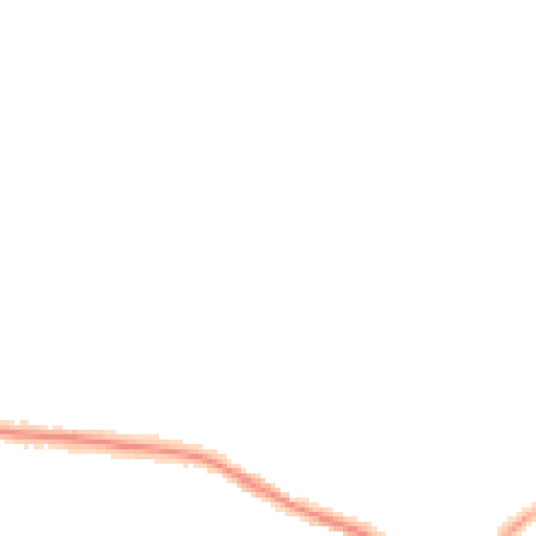 Night-time road noise heatmap for NG17 2GE