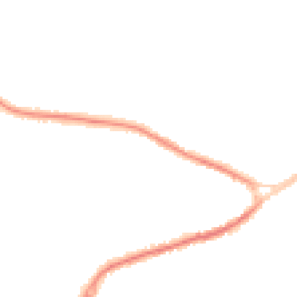 Night-time road noise heatmap for NG17 2GU