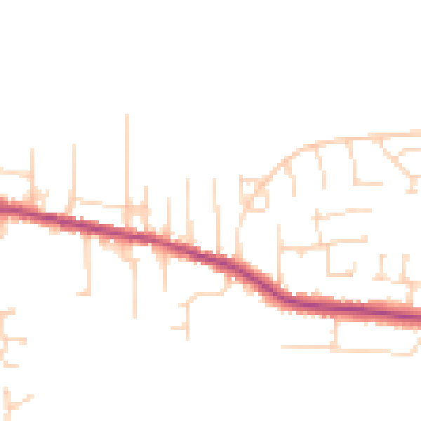 Daytime road noise heatmap for NG17 2HH