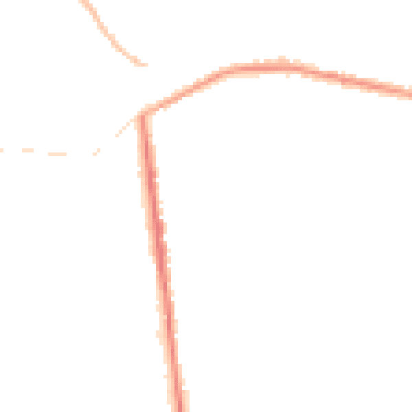 Night-time road noise heatmap for NG17 2JE